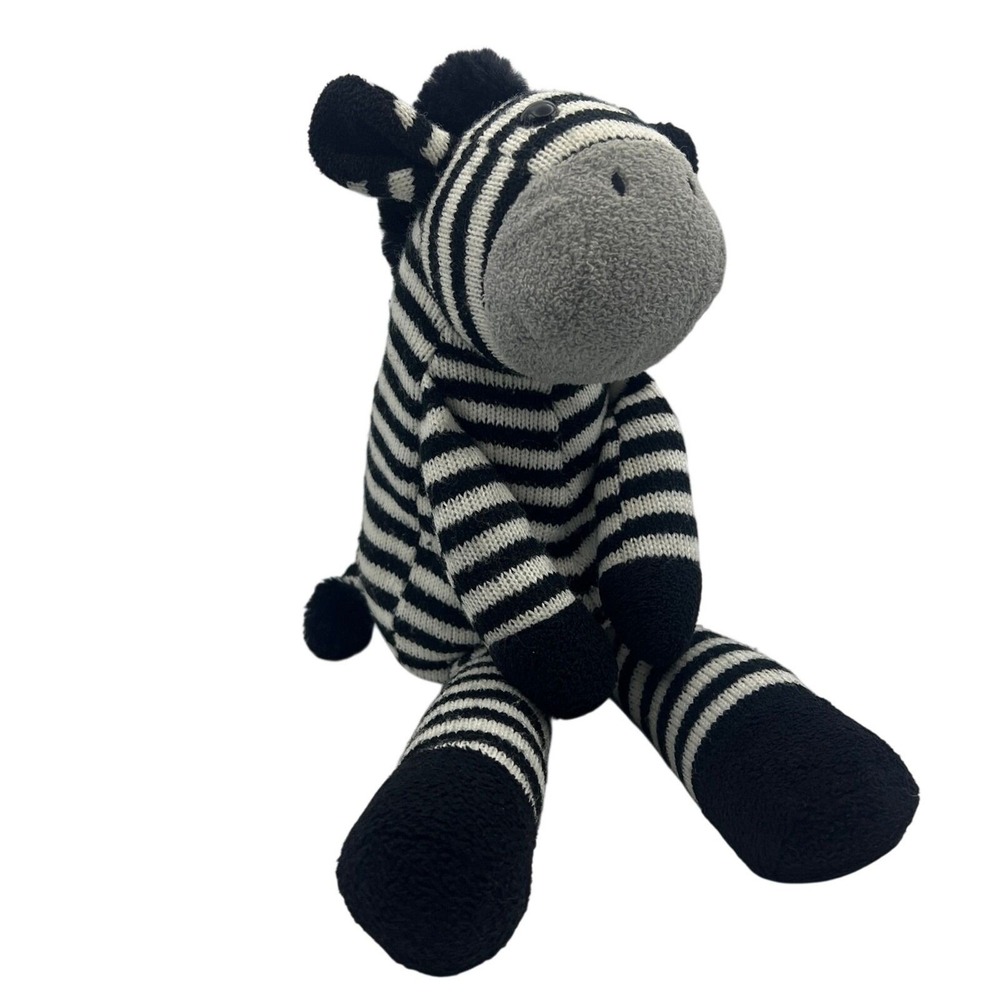 Knit Zebra Stuffed Animal Plush